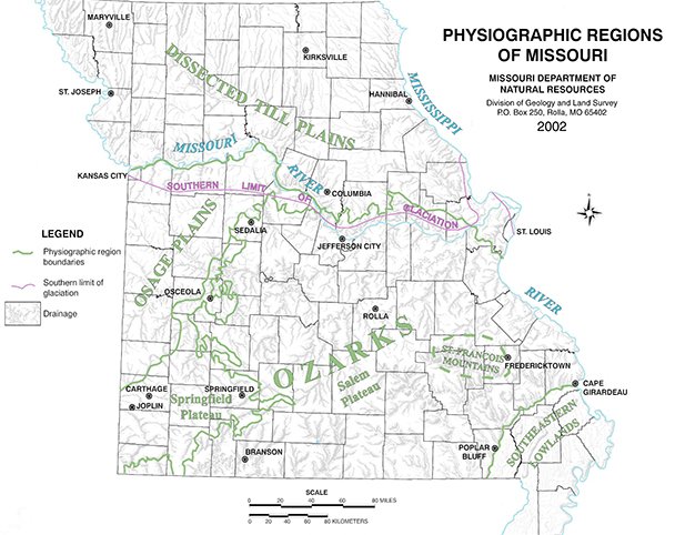 Tour Of Missouri Day 2 GeoEngineers   Physiographic Provinces Of Missouri 2 